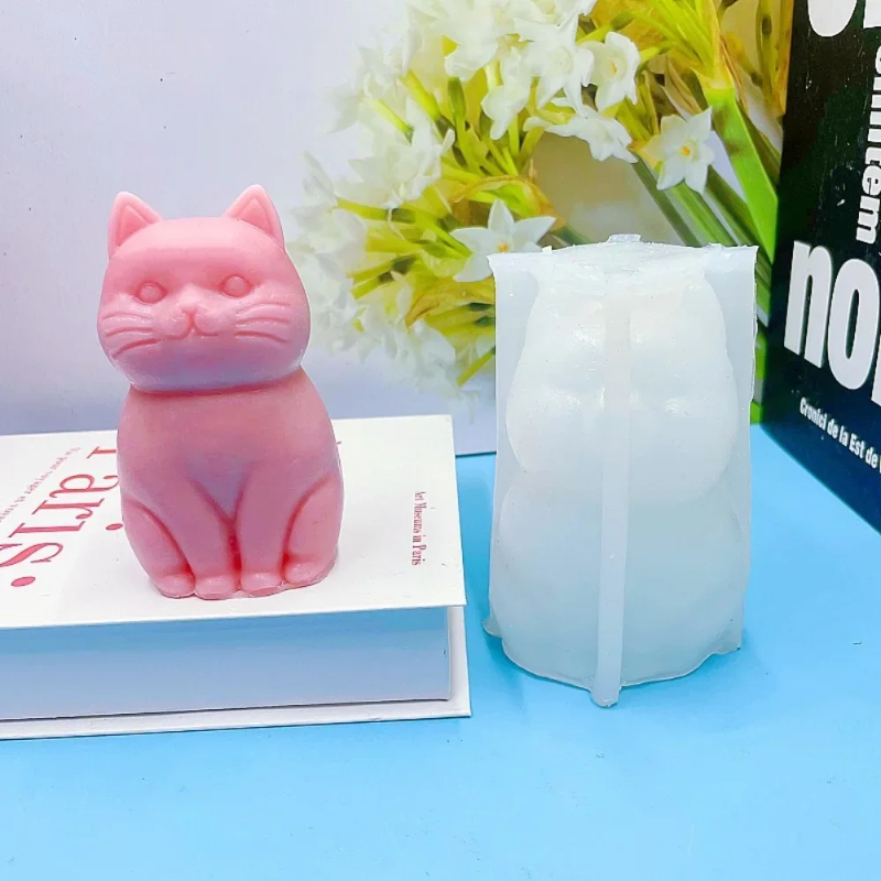 Candle Making Fat - Moule à bougie en silicone 3D