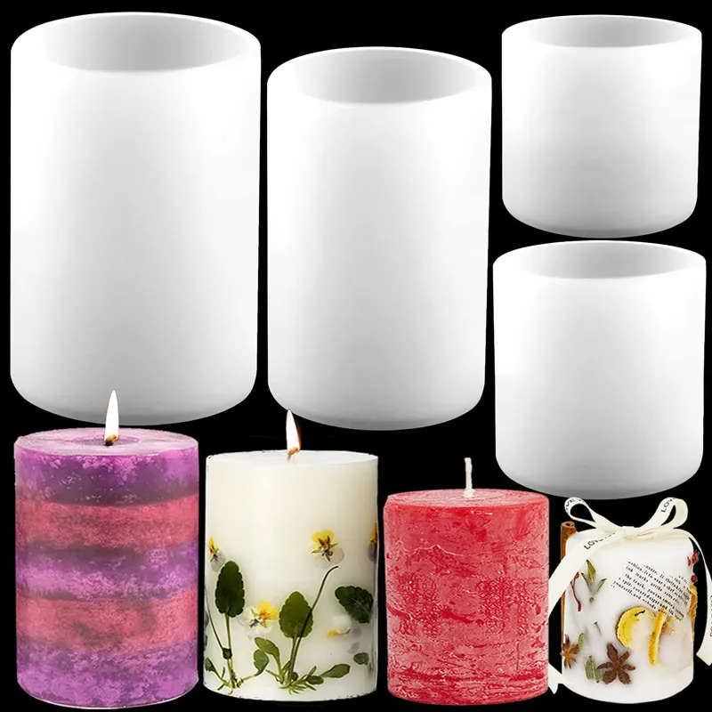 Candle Making Reno - Moules à bougies cylindriques en Silicone,