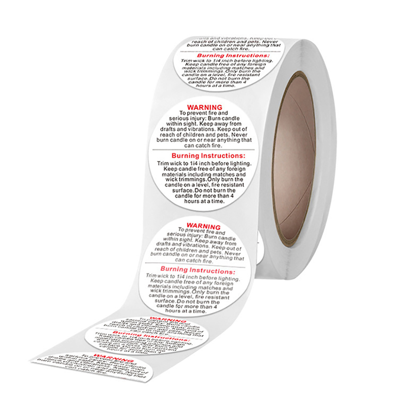 【Nouveau】 500 étiquettes d'ave - Candle Warning Label avis et prix
