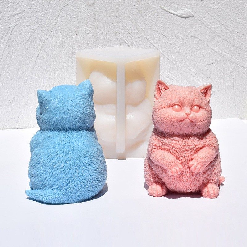 Moule en silicone 3D Chat Gras - Candle Making Fat avis et prix