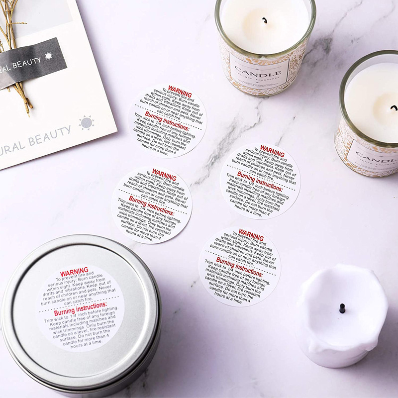 500/1000 pièces étiquettes d'a - Candle Warning Label avis et prix