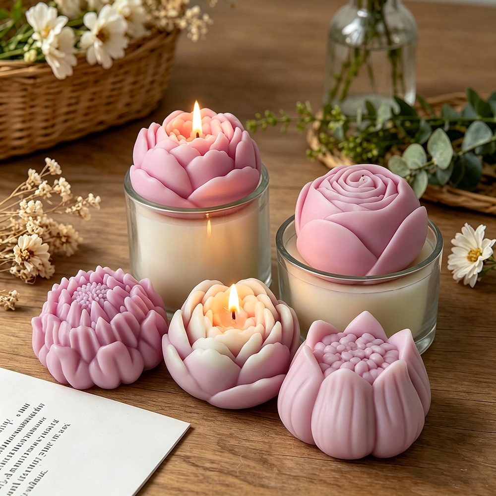 Moule en silicone 3D pour fleu - Candle Making Reno avis et prix