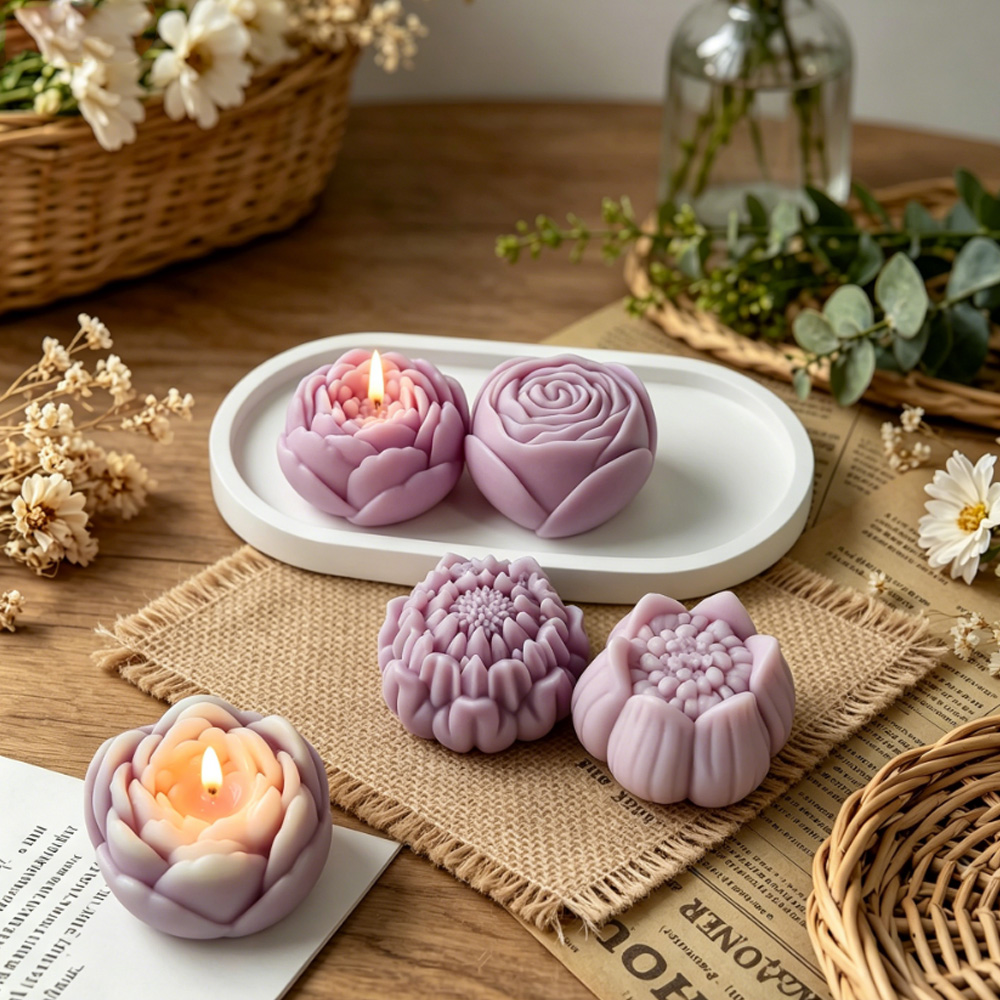 Moule en silicone 3D pour fleu - Candle Making Reno avis et prix