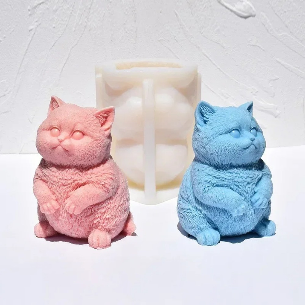 Moule en silicone 3D Chat Gras - Candle Making Fat avis et prix
