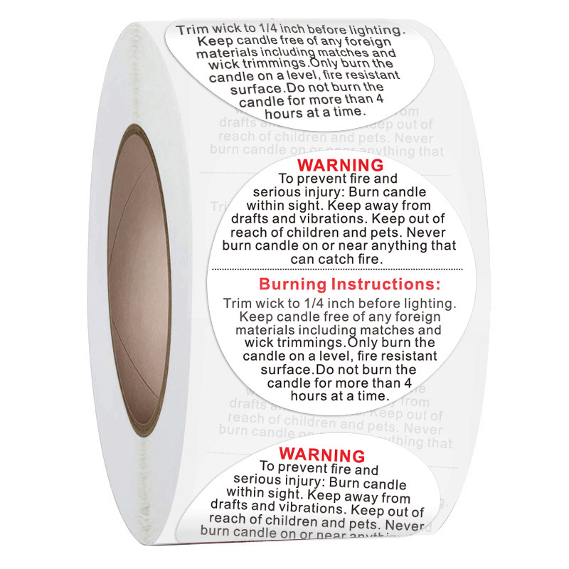 Autocollant d'avertissement an - Candle Warning Label avis et prix