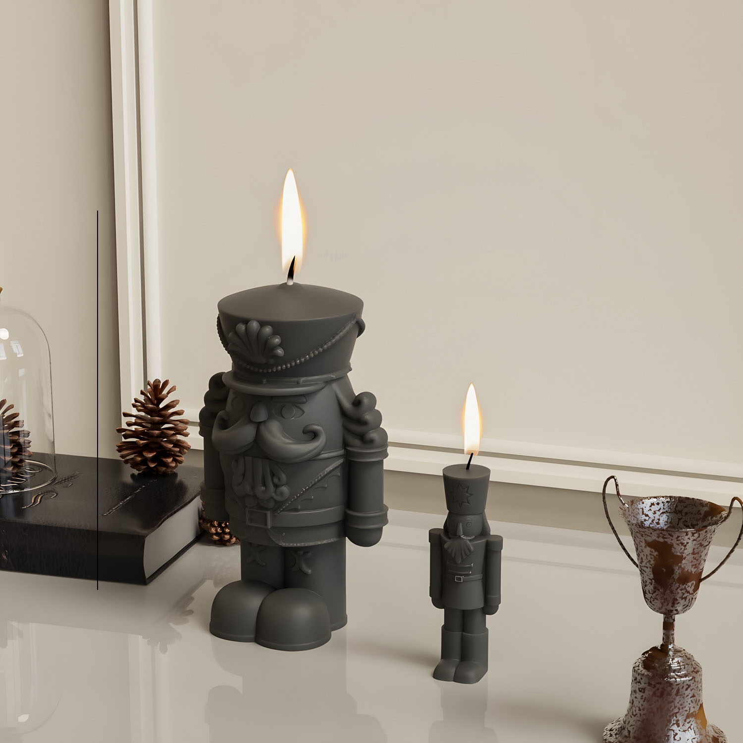 Casse-noisette soldat bougie m - Candle Making Fat avis et prix