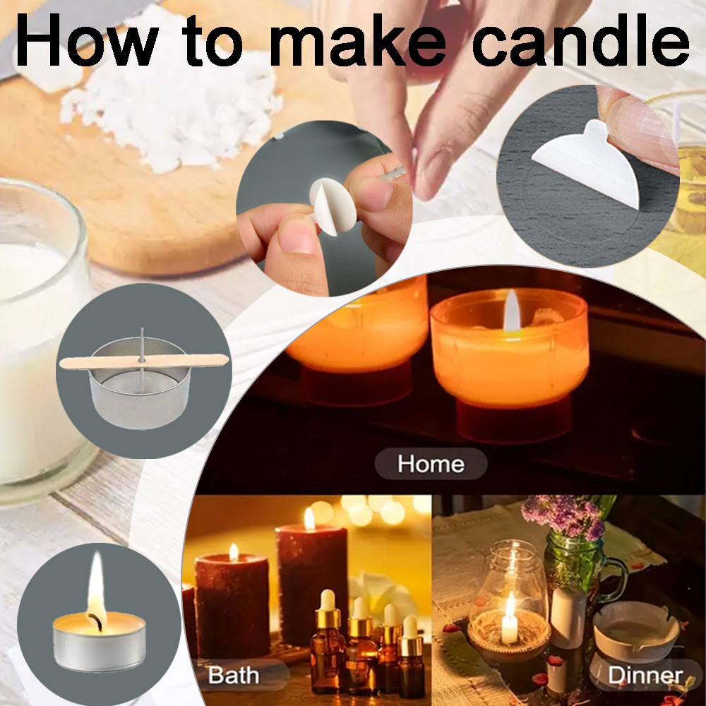 Mèche de bougie à fleurs, 55 p - Candle Making Workshop avis et prix