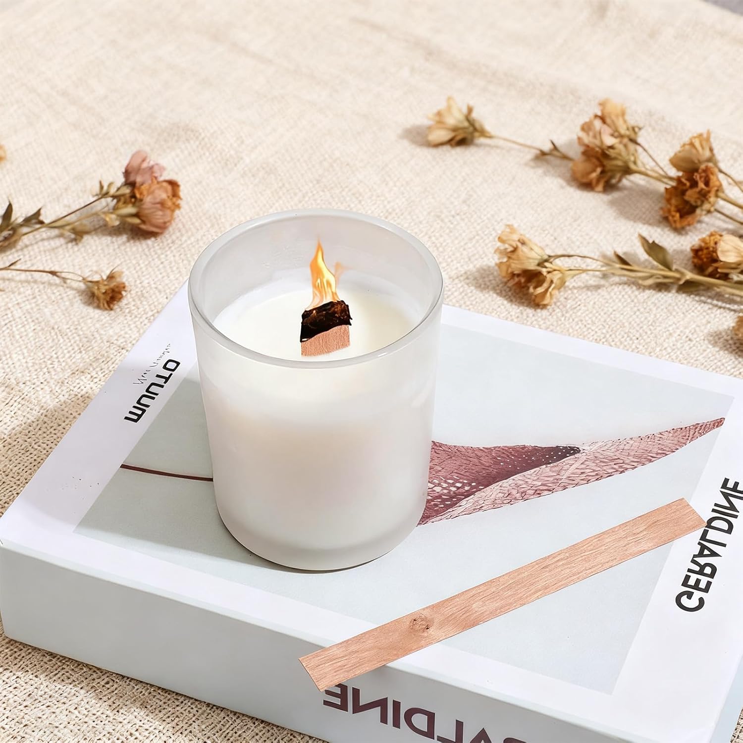 60 mèches en bois pour la fabr - Candle Warning Label avis et prix