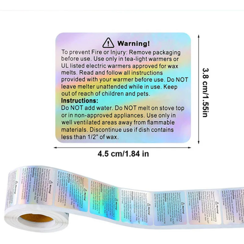 Autocollants d'avertissement d - Candle Warning Label avis et prix