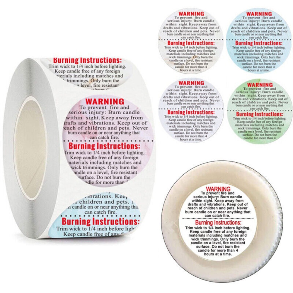 Étiquettes autocollantes pour  - Candle Warning Label avis et prix