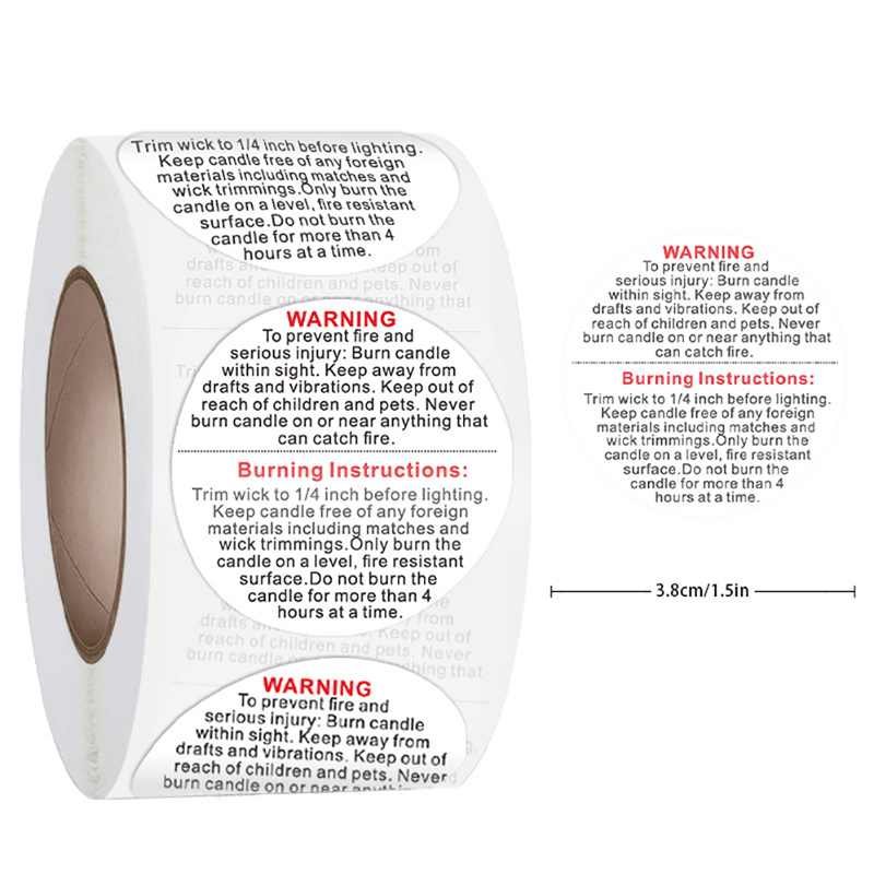 Autocollants Fragys imperméabl - Candle Warning Label avis et prix